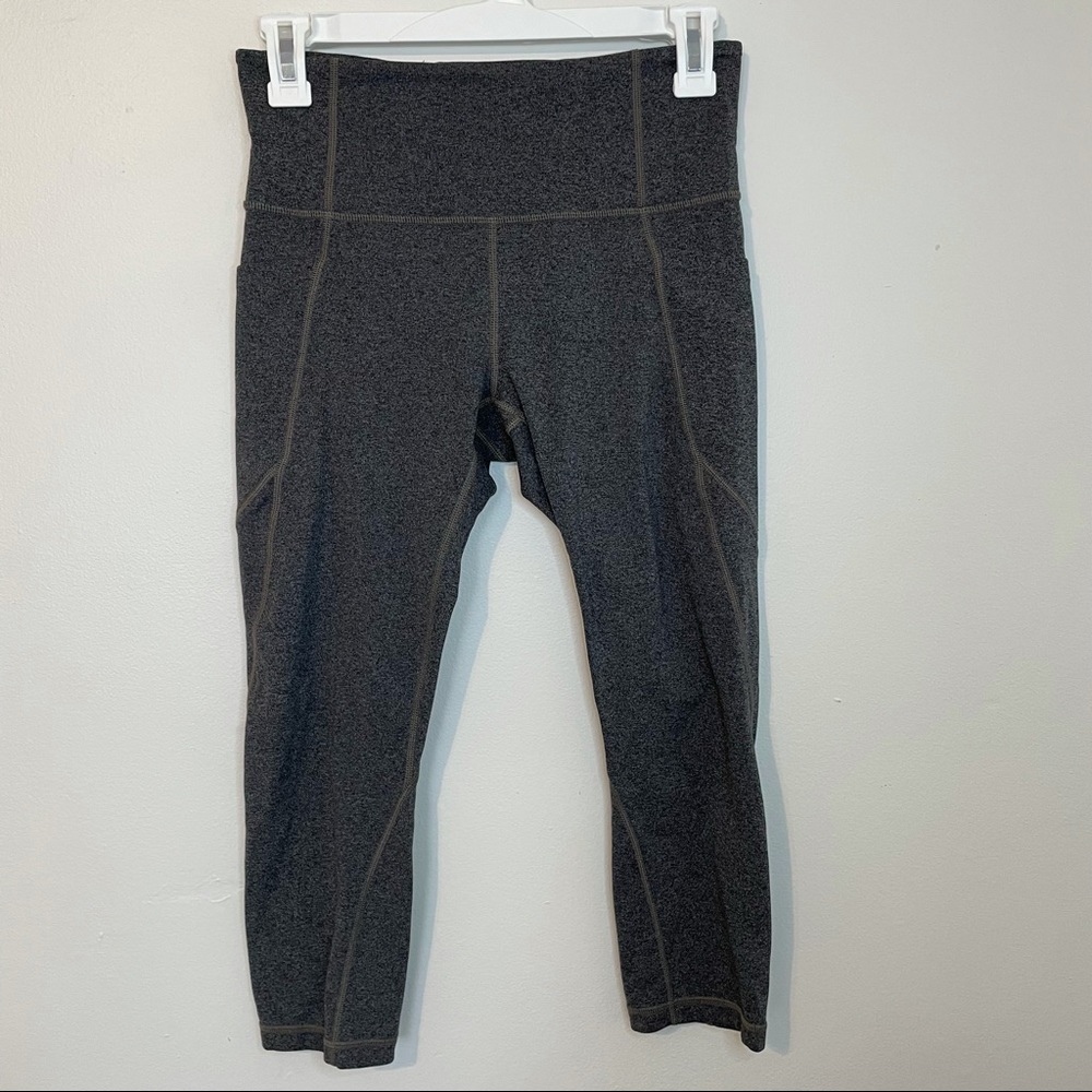 Athleta 7/8 Pockets Grey Leggings Sz S